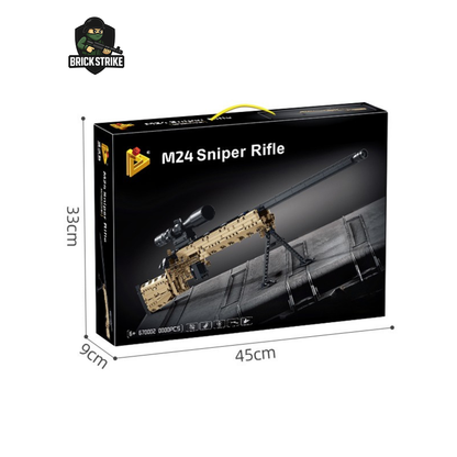 Brick-Built M24 Sniper Rifle (1073 pcs)
