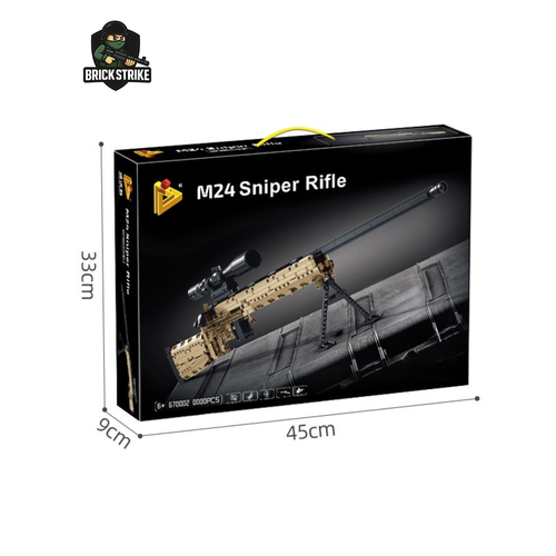 Brick-Built M24 Sniper Rifle (1073 pcs)