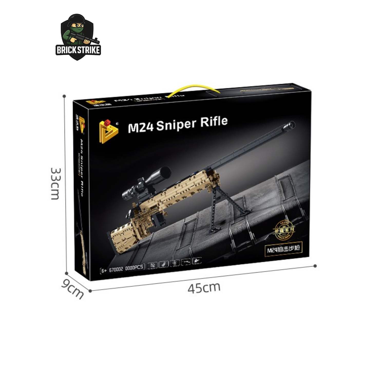Brick-Built M24 Desert Sniper (1073 pcs) BRICKSTRIKE™