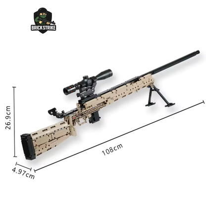 Brick-Built M24 Desert Sniper (1073 pcs) BRICKSTRIKE™