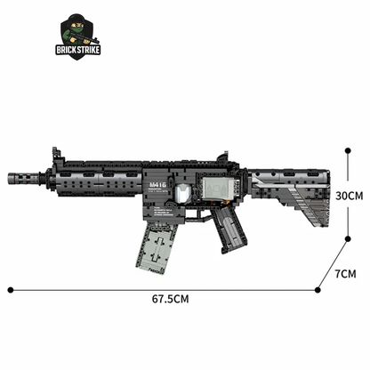 REOBRIX M416 Rifle 1101 Piece Electric Building Block Toy Gun Model