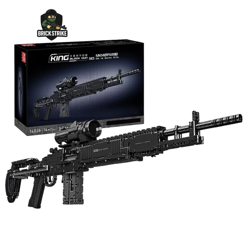 MK14 Battle Rifle Building Block Model (1468+ PCS)