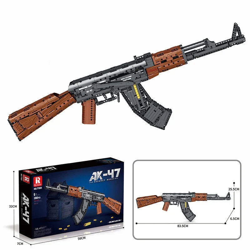 BANGSHE 408-Piece Creative Handgun Building Block Set for Teens and Adults
