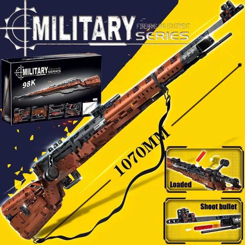 Brick Strike Signature 98K Brick-Built Rifle (1206 pcs)