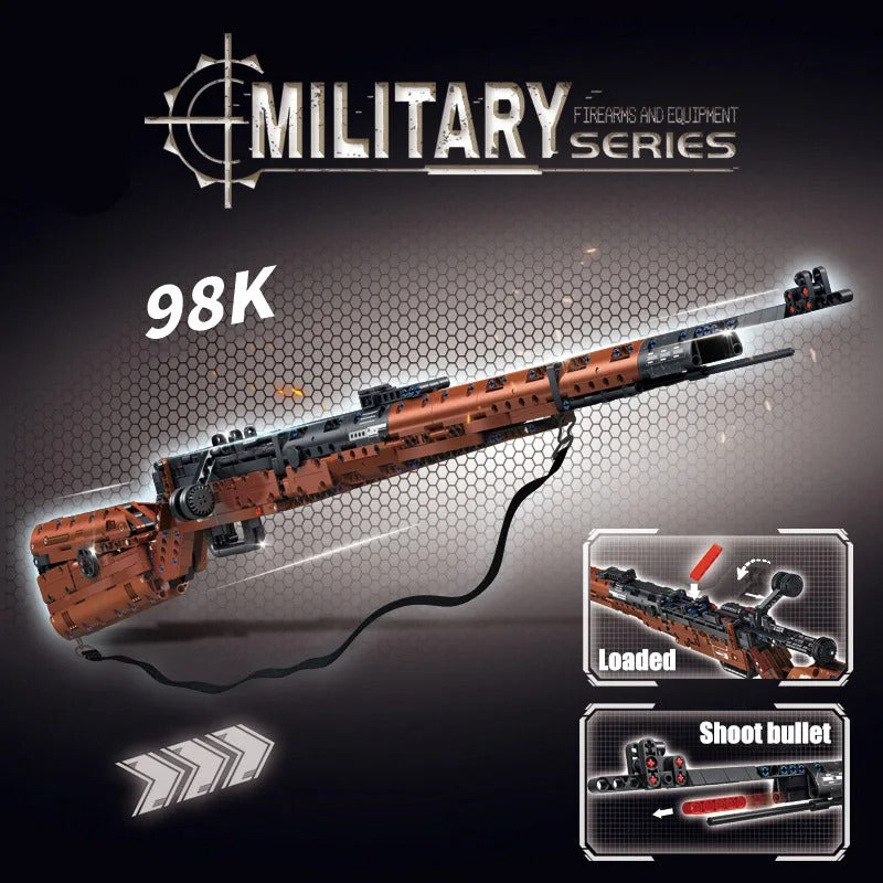 Brick Strike Signature 98K Brick-Built Rifle (1206 pcs)